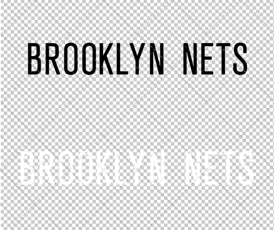 Brooklyn Nets Wordmark 2012 002, Svg, Dxf, Eps, Png - SvgShopArt