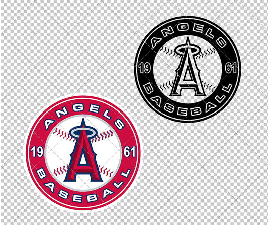 Los Angeles Angels Alternate 2009, Svg, Dxf, Eps, Png - SvgShopArt