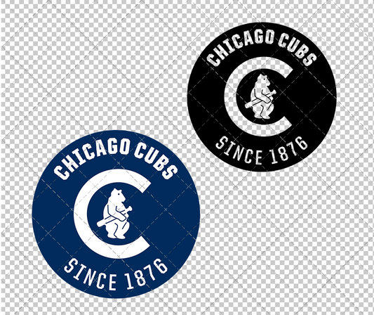 Chicago Cubs Circle 1911, Svg, Dxf, Eps, Png - SvgShopArt