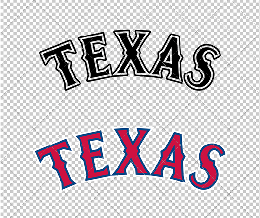 Texas Rangers Jersey 1995, Svg, Dxf, Eps, Png - SvgShopArt