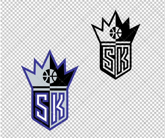 Sacramento Kings Alternate 1994, Svg, Dxf, Eps, Png - SvgShopArt