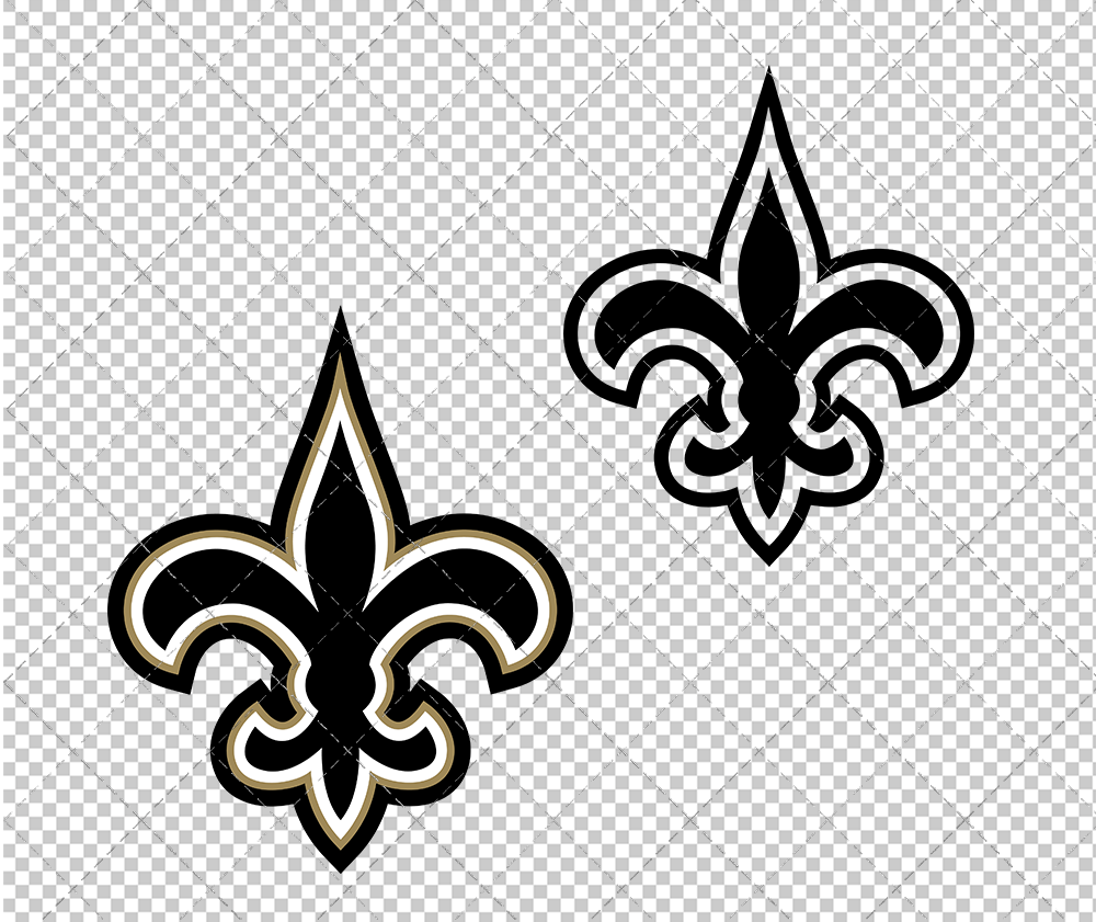 New Orleans Saints Alternate 2000, Svg, Dxf, Eps, Png - SvgShopArt