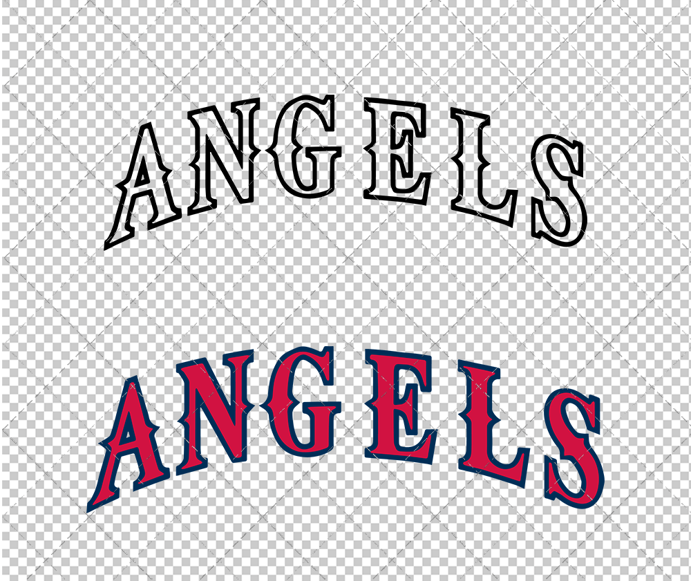 Los Angeles Angels Jersey 1993, Svg, Dxf, Eps, Png - SvgShopArt