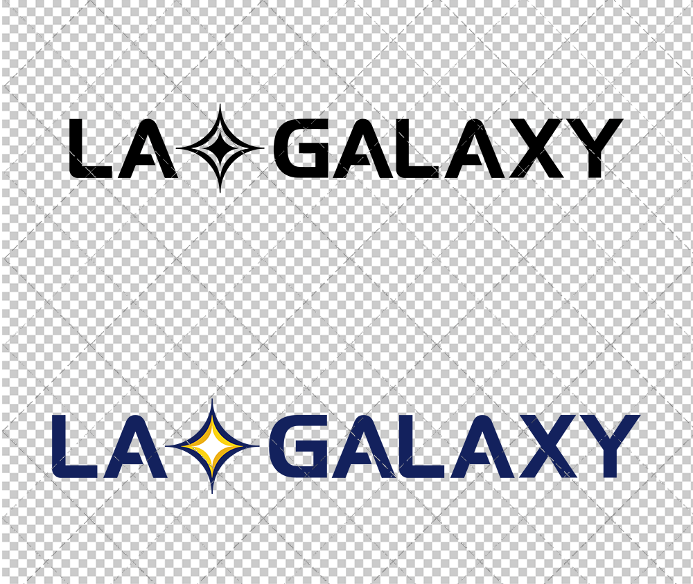 LA Galaxy Wordmark 2007 002, Svg, Dxf, Eps, Png - SvgShopArt