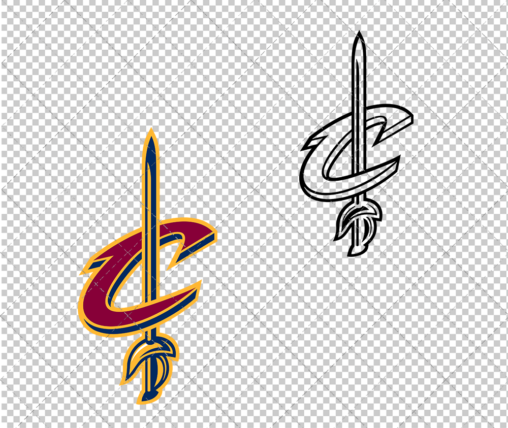 Cleveland Cavaliers Alternate 2010 002, Svg, Dxf, Eps, Png - SvgShopArt