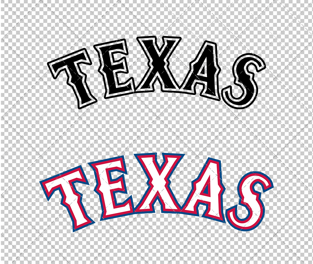 Texas Rangers Jersey 2014 003, Svg, Dxf, Eps, Png - SvgShopArt