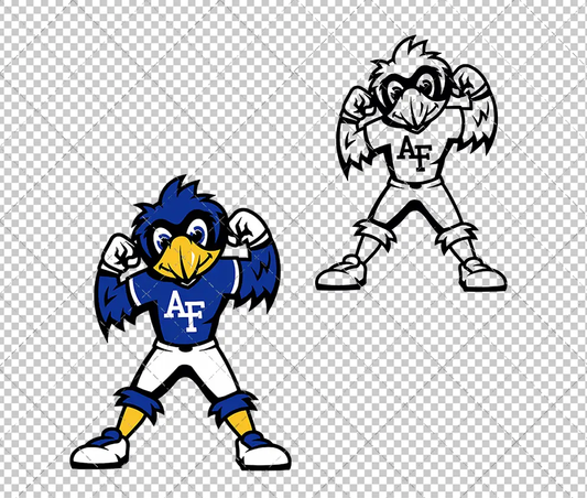 Air Force Falcons Mascot 2021, Svg, Dxf, Eps, Png - SvgShopArt