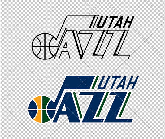 Utah Jazz 2016, Svg, Dxf, Eps, Png - SvgShopArt