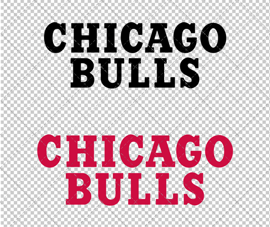 Chicago Bulls Wordmark 1972, Svg, Dxf, Eps, Png - SvgShopArt