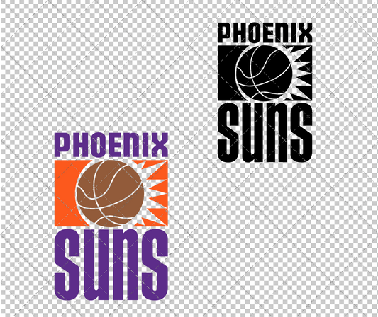 Phoenix Suns 1968, Svg, Dxf, Eps, Png - SvgShopArt