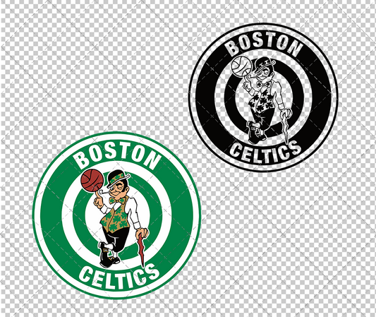 Boston Celtics Circle 1996, Svg, Dxf, Eps, Png - SvgShopArt