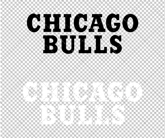 Chicago Bulls Wordmark 1972 002, Svg, Dxf, Eps, Png - SvgShopArt