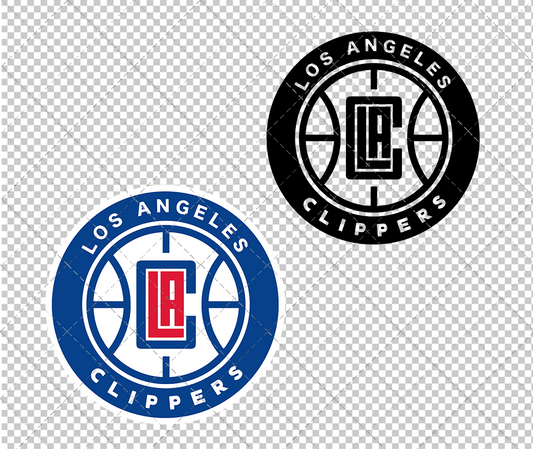 Los Angeles Clippers Circle 2018 003, Svg, Dxf, Eps, Png - SvgShopArt