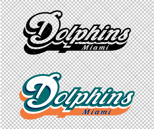 Miami Dolphins Wordmark 1997, Svg, Dxf, Eps, Png - SvgShopArt