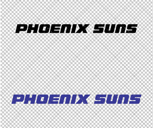 Phoenix Suns Wordmark 1992, Svg, Dxf, Eps, Png - SvgShopArt