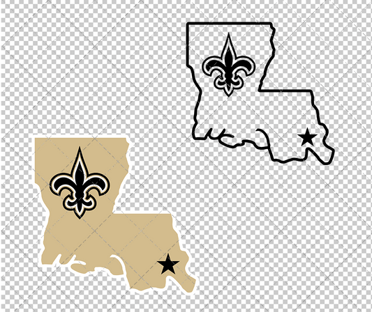 New Orleans Saints Alternate 2012 002, Svg, Dxf, Eps, Png - SvgShopArt