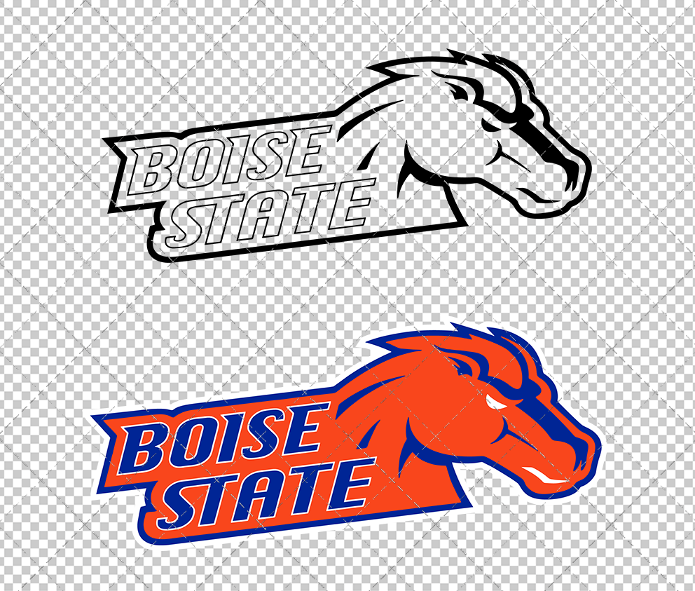 Boise State Broncos Secondary 2002 003, Svg, Dxf, Eps, Png