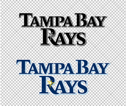 Tampa Bay Rays Wordmark 2008, Svg, Dxf, Eps, Png - SvgShopArt