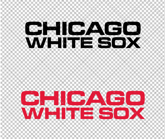 Chicago White Sox Wordmark 1976, Svg, Dxf, Eps, Png - SvgShopArt