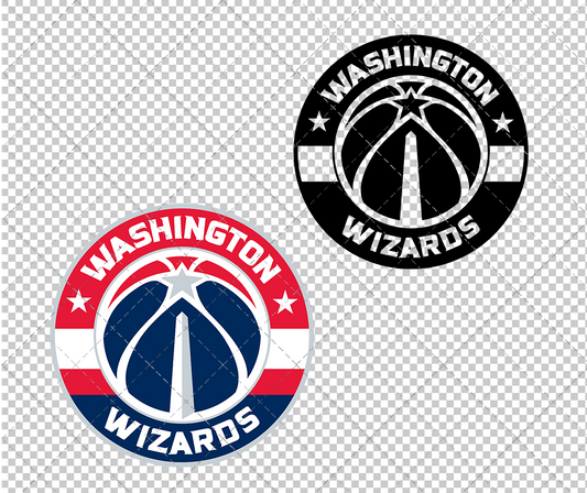 Washington Wizards 2015, Svg, Dxf, Eps, Png - SvgShopArt