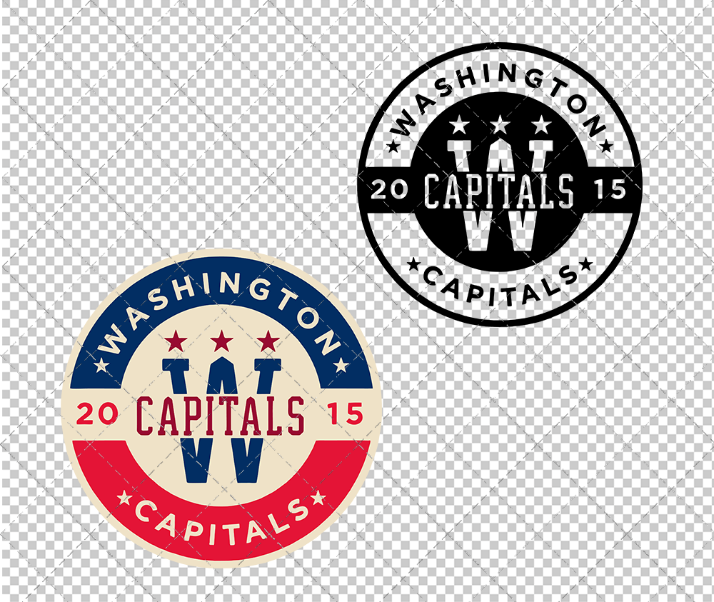 Washington Capitals Circle 2015, Svg, Dxf, Eps, Png - SvgShopArt