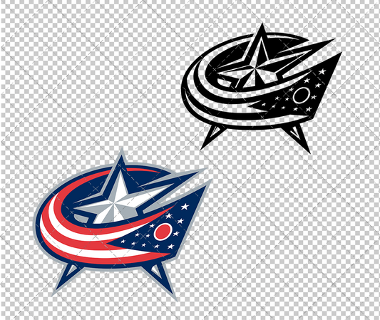 Columbus Blue Jackets Alternate 2000 004, Svg, Dxf, Eps, Png - SvgShopArt