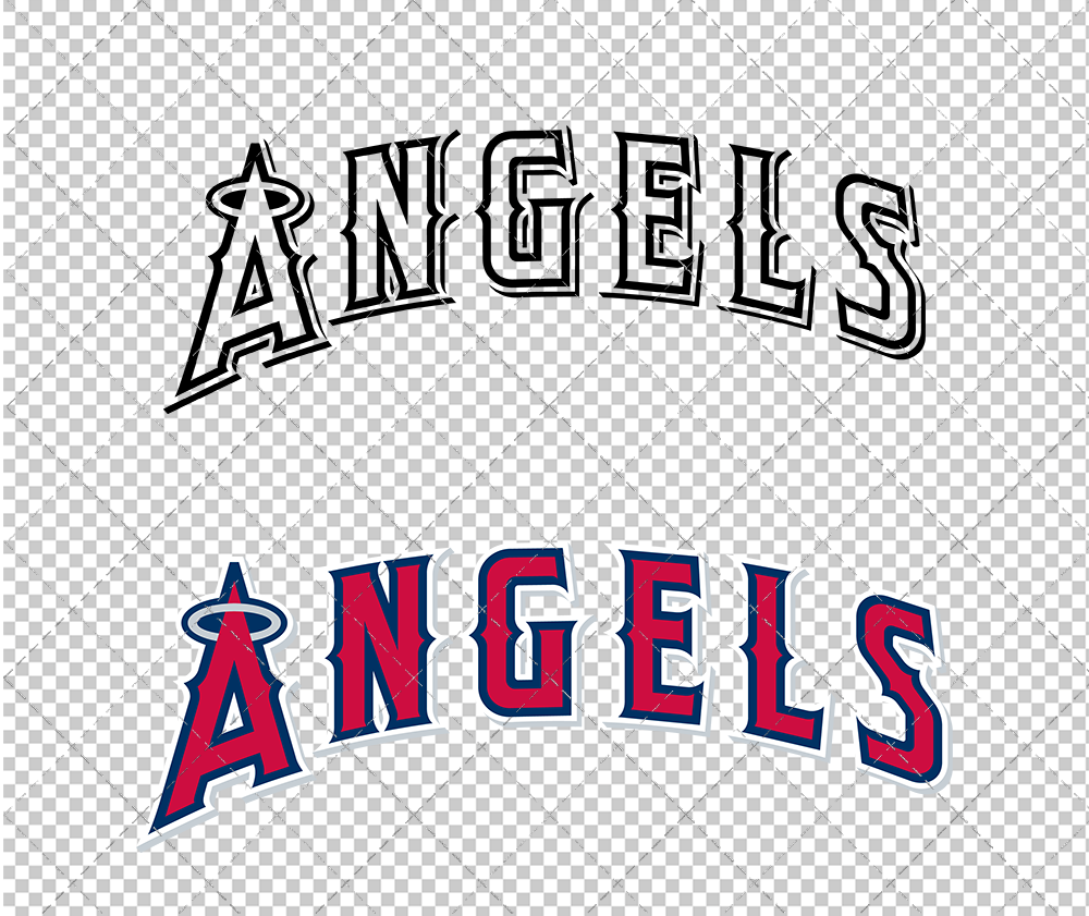 Los Angeles Angels Wordmark 2005 003, Svg, Dxf, Eps, Png - SvgShopArt