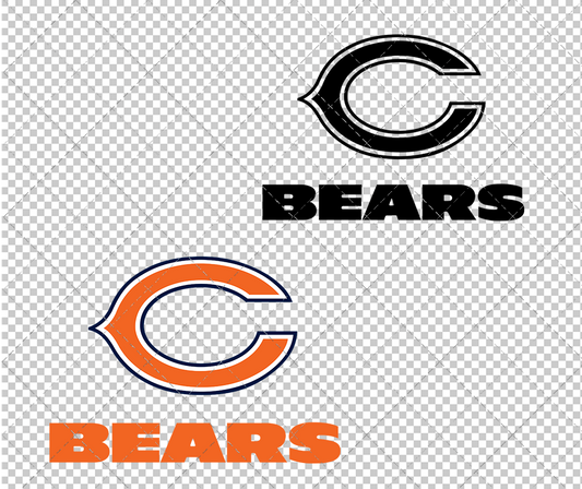 Chicago Bears Alternate 2000 004, Svg, Dxf, Eps, Png - SvgShopArt