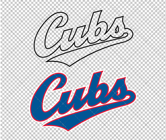 Chicago Cubs Wordmark 1994, Svg, Dxf, Eps, Png - SvgShopArt