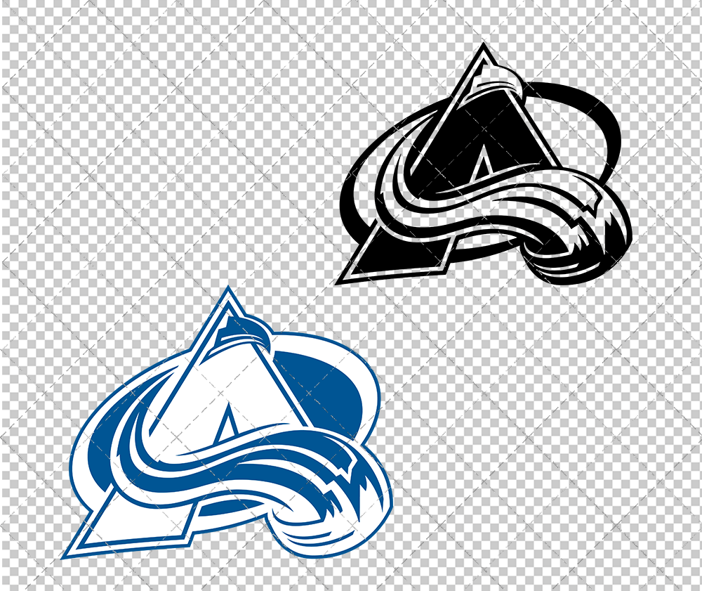 Colorado Avalanche Concept 1999 009, Svg, Dxf, Eps, Png - SvgShopArt