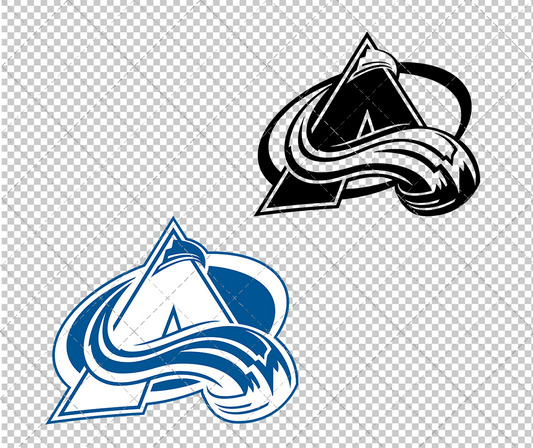 Colorado Avalanche Concept 1999 009, Svg, Dxf, Eps, Png - SvgShopArt