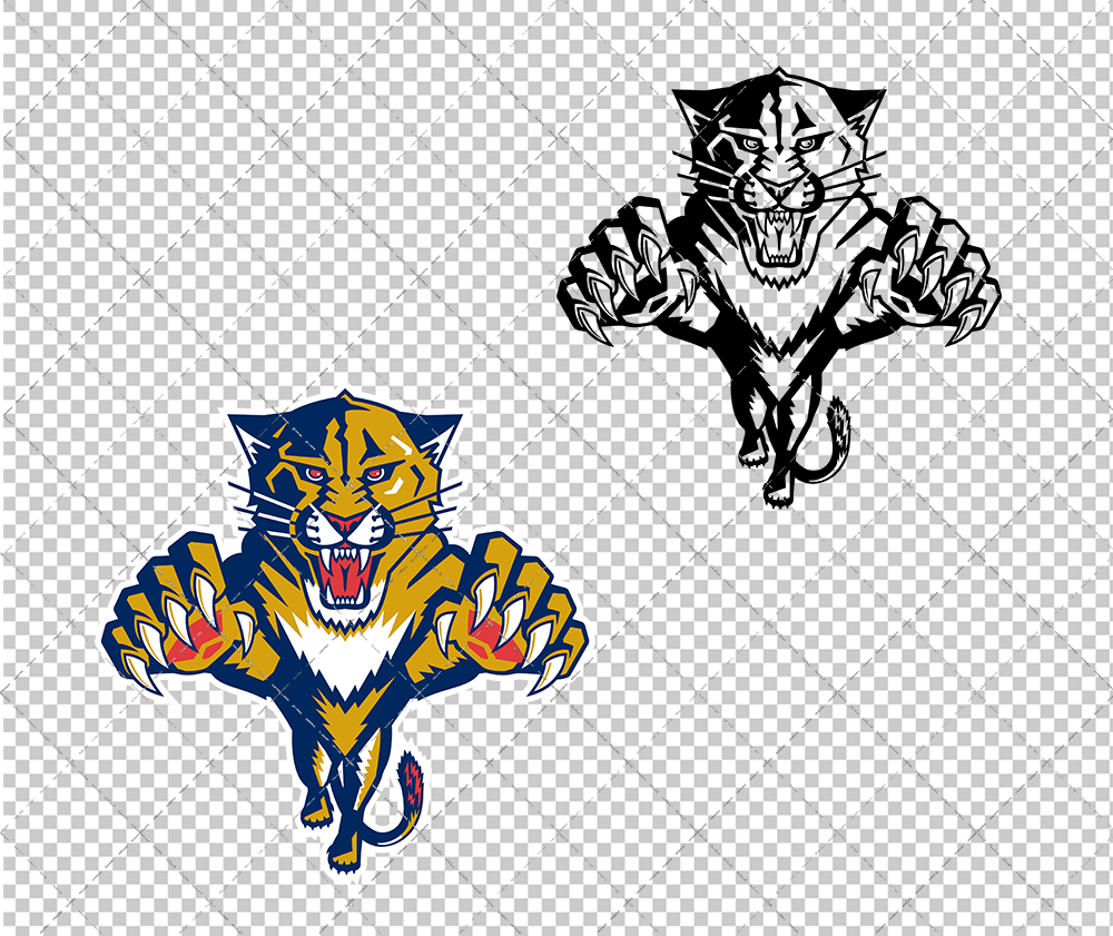 Florida Panthers 1999, Svg, Dxf, Eps, Png - SvgShopArt