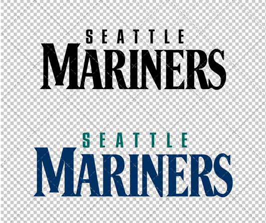 Seattle Mariners Wordmark 2004, Svg, Dxf, Eps, Png - SvgShopArt