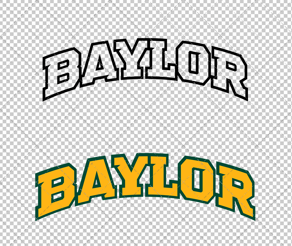 Baylor Bears Wordmark 2005 004, Svg, Dxf, Eps, Png - SvgShopArt