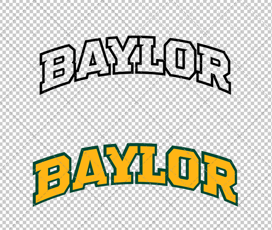 Baylor Bears Wordmark 2005 004, Svg, Dxf, Eps, Png - SvgShopArt