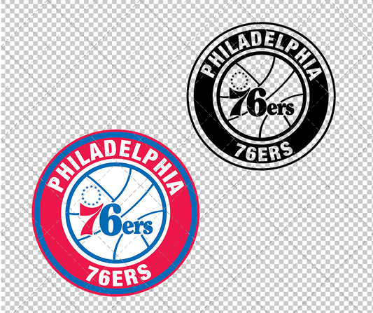 Philadelphia 76ers Circle 2009, Svg, Dxf, Eps, Png - SvgShopArt