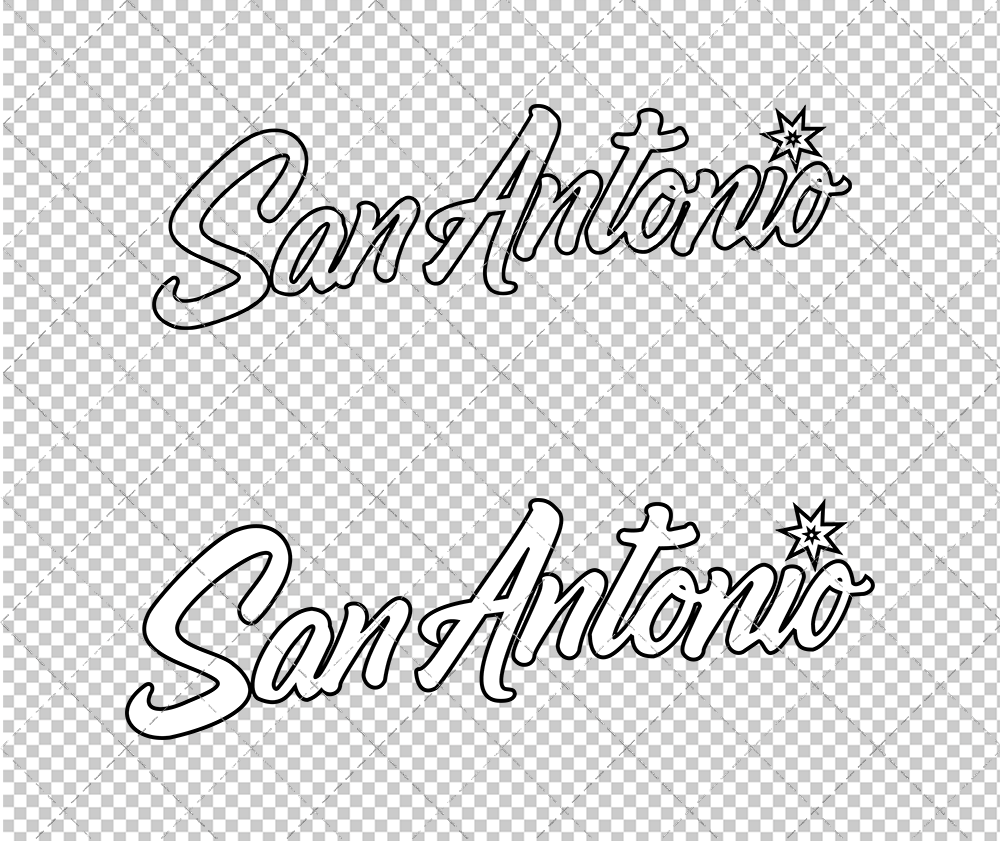 San Antonio Spurs Jersey 2018 002, Svg, Dxf, Eps, Png - SvgShopArt