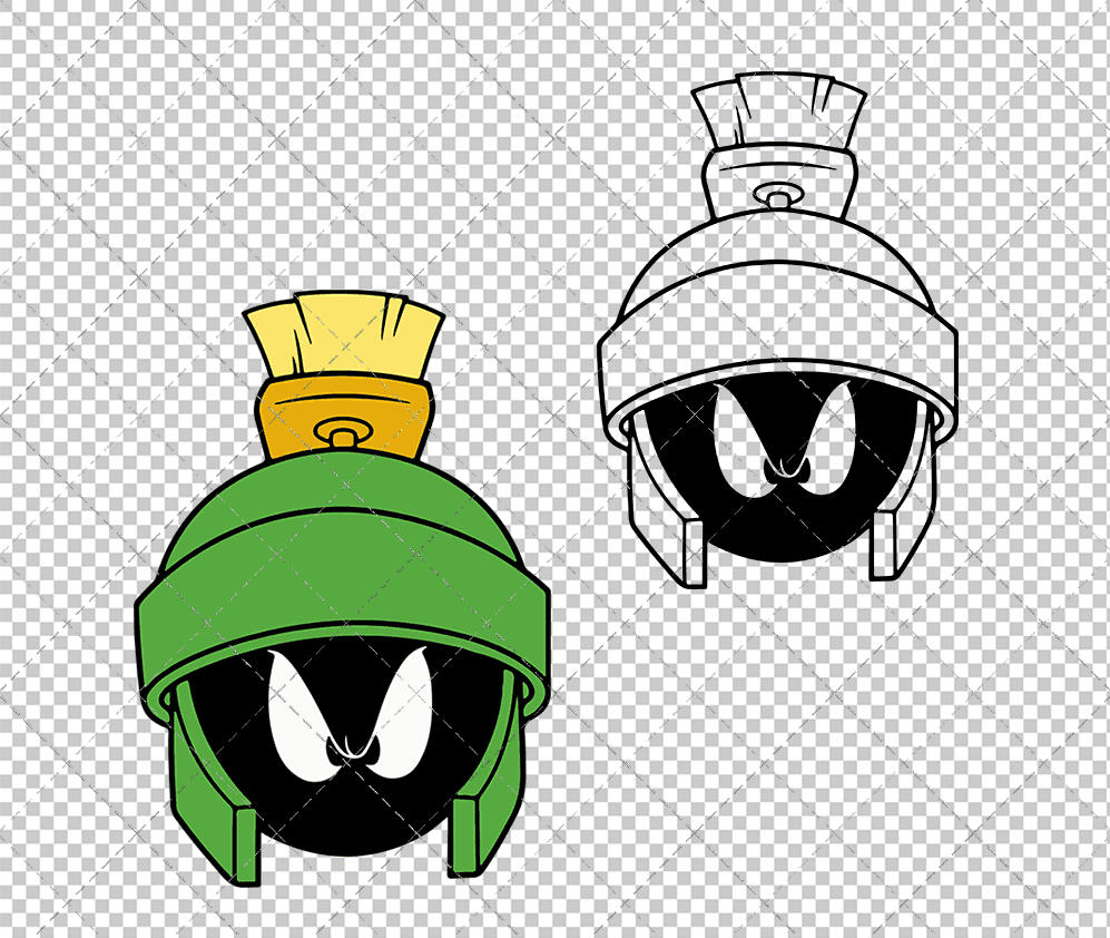 Marvin The Martian - Looney Tunes 004, Svg, Dxf, Eps, Png - SvgShopArt