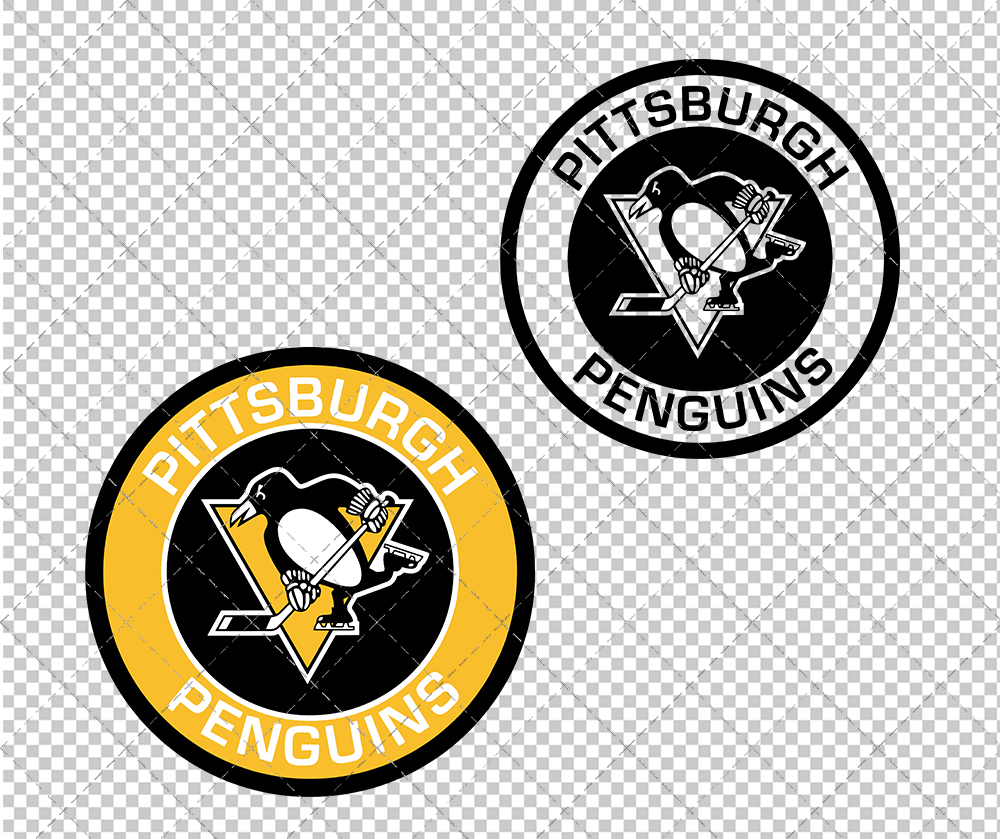 Pittsburgh Penguins Circle 2016 002, Svg, Dxf, Eps, Png - SvgShopArt