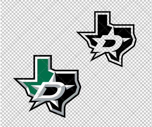 Dallas Stars Alternate 2013, Svg, Dxf, Eps, Png - SvgShopArt