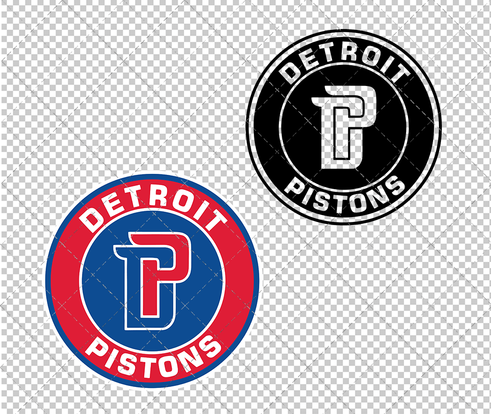 Detroit Pistons Circle 2017, Svg, Dxf, Eps, Png - SvgShopArt