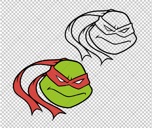 Raphael - Ninja Turtles, Svg, Dxf, Eps, Png - SvgShopArt