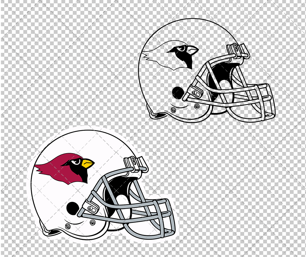Arizona Cardinals Helmet 1994 002, Svg, Dxf, Eps, Png - SvgShopArt