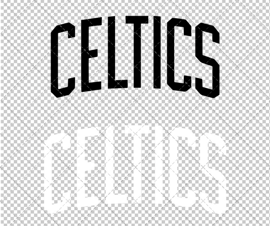 Boston Celtics Jersey 1968 002, Svg, Dxf, Eps, Png - SvgShopArt