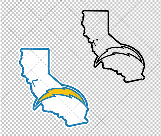 Los Angeles Chargers Concept 2020 004, Svg, Dxf, Eps, Png - SvgShopArt