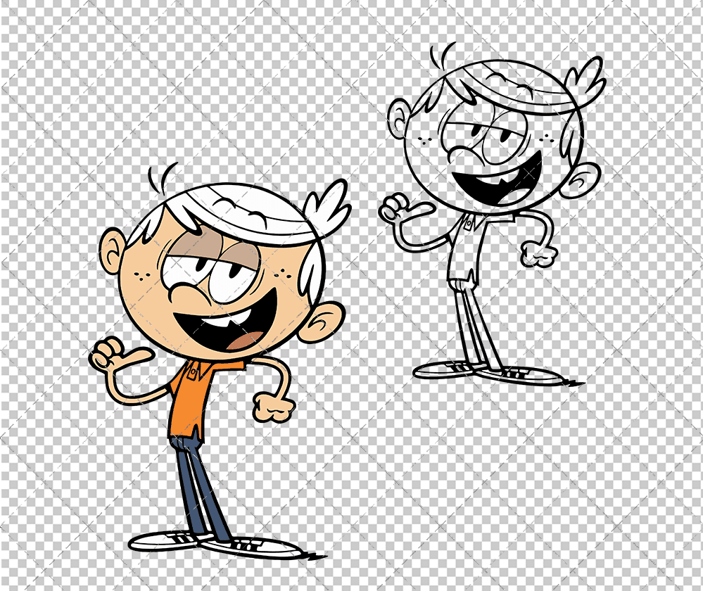Lincoln Loud - The Loud House 002, Svg, Dxf, Eps, Png - SvgShopArt