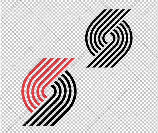 Portland Trail Blazers Alternate 1991, Svg, Dxf, Eps, Png - SvgShopArt