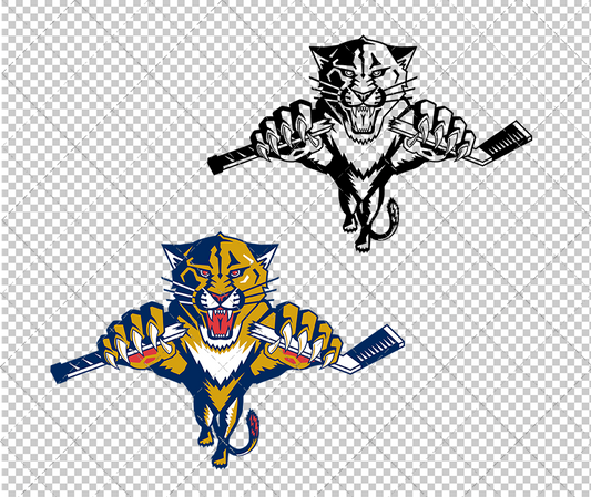 Florida Panthers Alternate 1999, Svg, Dxf, Eps, Png - SvgShopArt