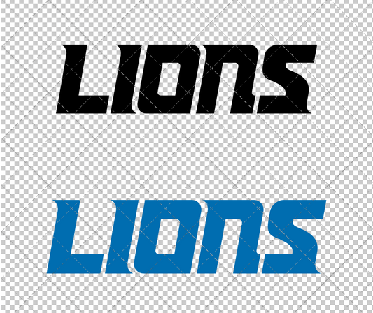 Detroit Lions Wordmark 2017, Svg, Dxf, Eps, Png - SvgShopArt