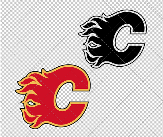 Calgary Flames 1994, Svg, Dxf, Eps, Png - SvgShopArt